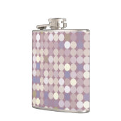 Abstract patroon van verbindingscirkels heupfles (Links)