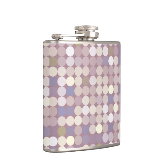 Abstract patroon van verbindingscirkels heupfles (Rechts)