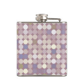 Abstract patroon van verbindingscirkels heupfles (Achterkant)