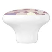 Abstract patroon van verbindingscirkels keramische knop (Zijkant)