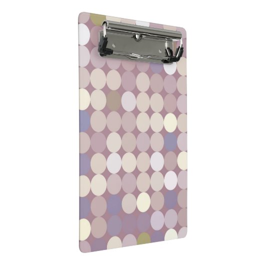 Abstract patroon van verbindingscirkels mini klembord (Schuin)