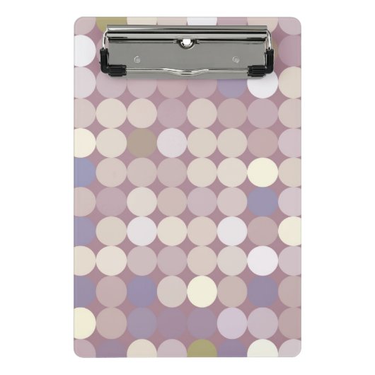 Abstract patroon van verbindingscirkels mini klembord (Voorkant)