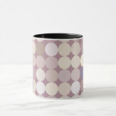 Abstract patroon van verbindingscirkels mok (Midden)