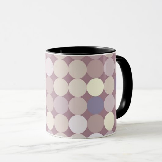 Abstract patroon van verbindingscirkels mok (Voorkant rechts)