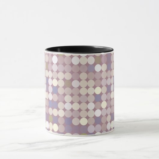 Abstract patroon van verbindingscirkels mok (Midden)