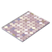 Abstract patroon van verbindingscirkels notitieboek (Linkerzijde)