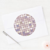 Abstract patroon van verbindingscirkels ronde sticker (Envelop)