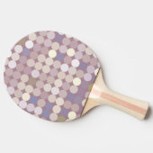 Abstract patroon van verbindingscirkels tafeltennisbatje (Zijkant)