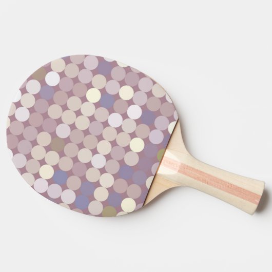 Abstract patroon van verbindingscirkels tafeltennisbatje (Zijkant)