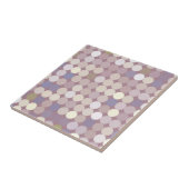 Abstract patroon van verbindingscirkels tegeltje (Zijkant)