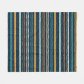 Abstract patroon van verticale lijnen fleece deken (Voorkant (Horizontaal))