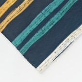 Abstract patroon van verticale lijnen fleece deken (Hoek)