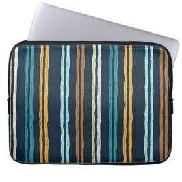 Abstract patroon van verticale lijnen laptop sleeve