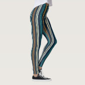 Abstract patroon van verticale lijnen leggings (Rechts)