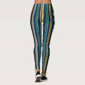 Abstract patroon van verticale lijnen leggings (Achterkant)