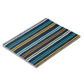 Abstract patroon van verticale lijnen notitieboek (Linkerzijde)