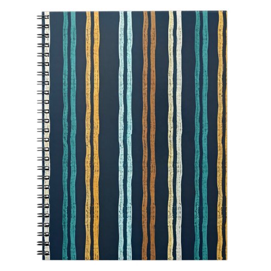 Abstract patroon van verticale lijnen notitieboek (Voorkant)