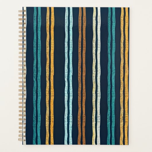 Abstract patroon van verticale lijnen planner (Voorkant)