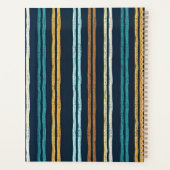 Abstract patroon van verticale lijnen planner (Achterkant)