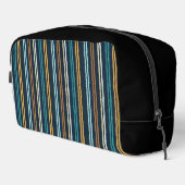 Abstract patroon van verticale lijnen toilettasje (Rechterhoek)