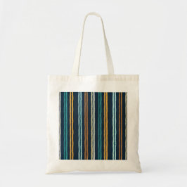 Abstract patroon van verticale lijnen tote bag