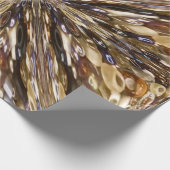 Abstract patroon van zaadkralen cadeaupapier (Hoek)