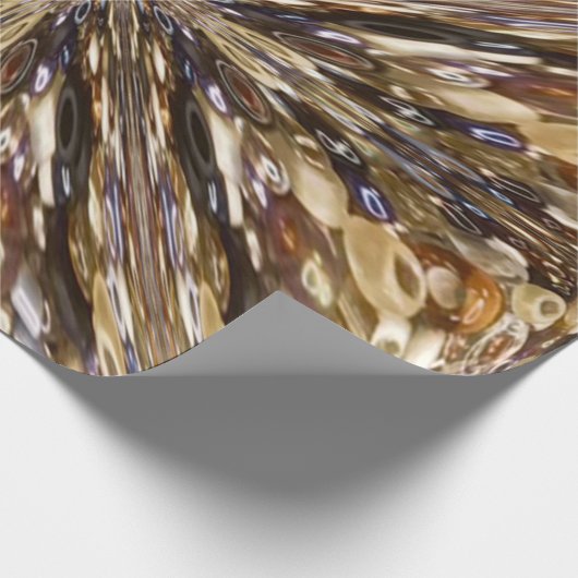 Abstract patroon van zaadkralen cadeaupapier (Hoek)