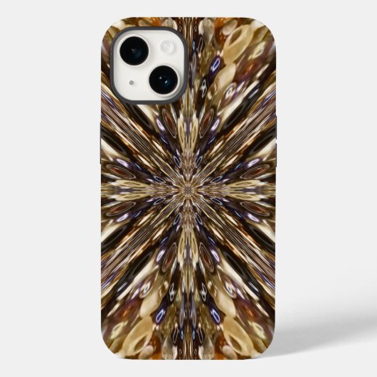 Abstract patroon van zaadkralen Case-Mate iPhone case (Achterkant)