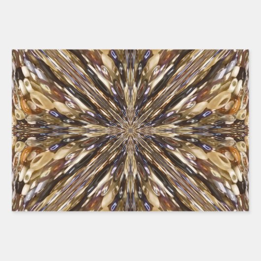 Abstract patroon van zaadkralen inpakpapier vel (Voorkant)