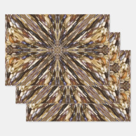 Abstract patroon van zaadkralen inpakpapier vel