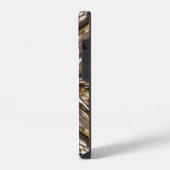 Abstract patroon van zaadkralen iPhone hoesje (Linkerkant)