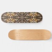 Abstract patroon van zaadkralen persoonlijk skateboard (Horizontaal)