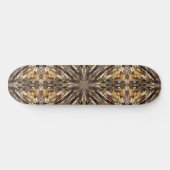 Abstract patroon van zaadkralen persoonlijk skateboard (Horizontaal)
