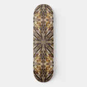 Abstract patroon van zaadkralen persoonlijk skateboard (Voorkant)