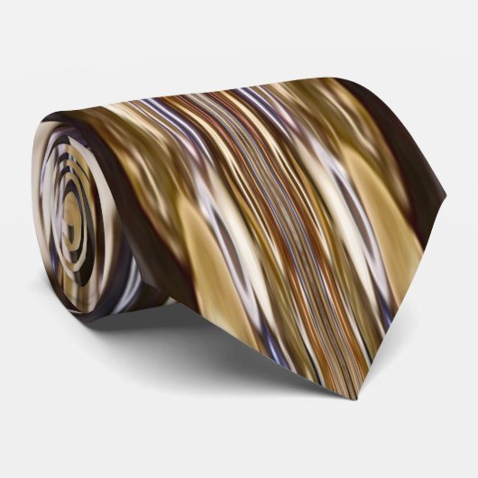 Abstract patroon van zaadkralen stropdas (Opgerold)