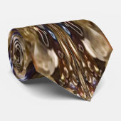 Abstract patroon van zaadkralen stropdas (Opgerold)