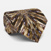 Abstract patroon van zaadkralen stropdas (Opgerold)