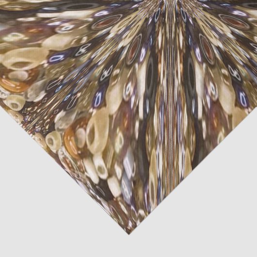 Abstract patroon van zaadkralen tissuepapier (Detail)