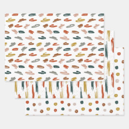 Abstract patroon verven inpakpapier vel
