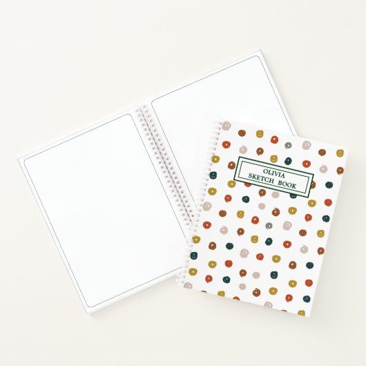 Abstract patroon verven notitieboek (Binnen)