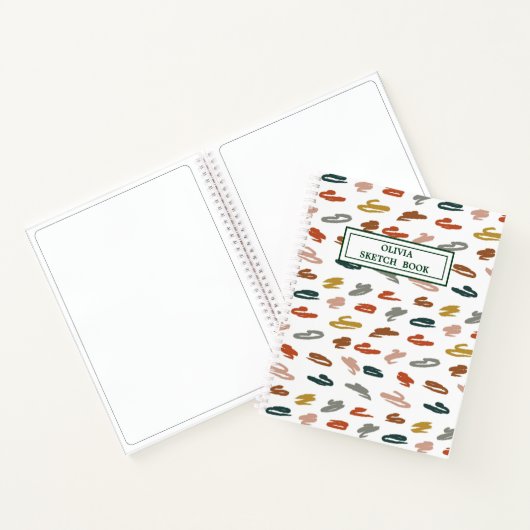 Abstract patroon verven notitieboek (Binnen)
