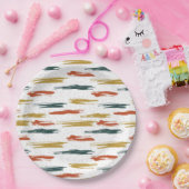 Abstract patroon verven papieren bordje (Feest)