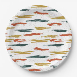 Abstract patroon verven papieren bordje