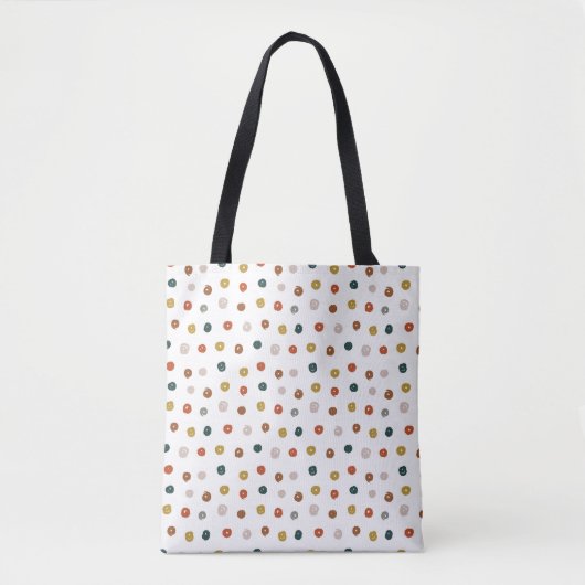 Abstract patroon verven tote bag (Voorkant)