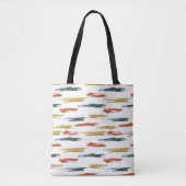 Abstract patroon verven tote bag (Voorkant)