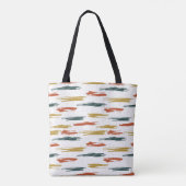 Abstract patroon verven tote bag (Achterkant)