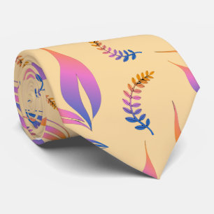 ABSTRACT PATROON VOOR COLORFUL BLUE PINK LEAF FOLI STROPDAS