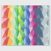 Abstract patroon voor geometrische regenboogstaafp cadeaupapier (Vlak)