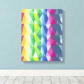 Abstract patroon voor geometrische regenboogstaafp canvas afdruk (Insitu (Houten vloer))