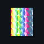 Abstract patroon voor geometrische regenboogstaafp canvas afdruk<br><div class="desc">Kleurrijke Abstracte geometrische regenboogstraal Kunstcanvas afdrukken</div>
